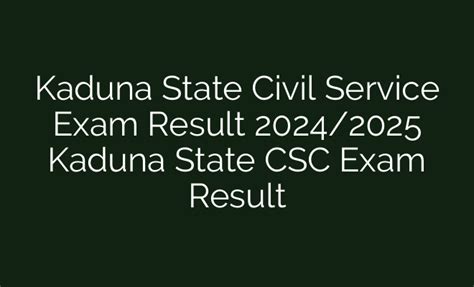 csc exam portal|Kaduna State Civil Service Examination Registration Portal.